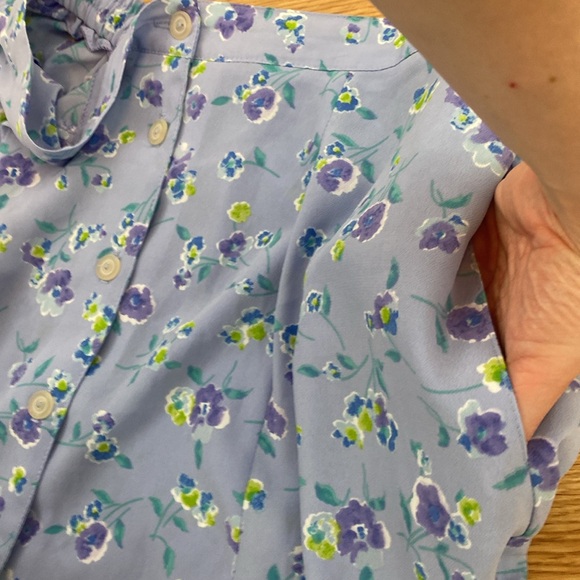 Size 14/16 Lavender Floral Button Up Maxi Skirt - Picture 12 of 12